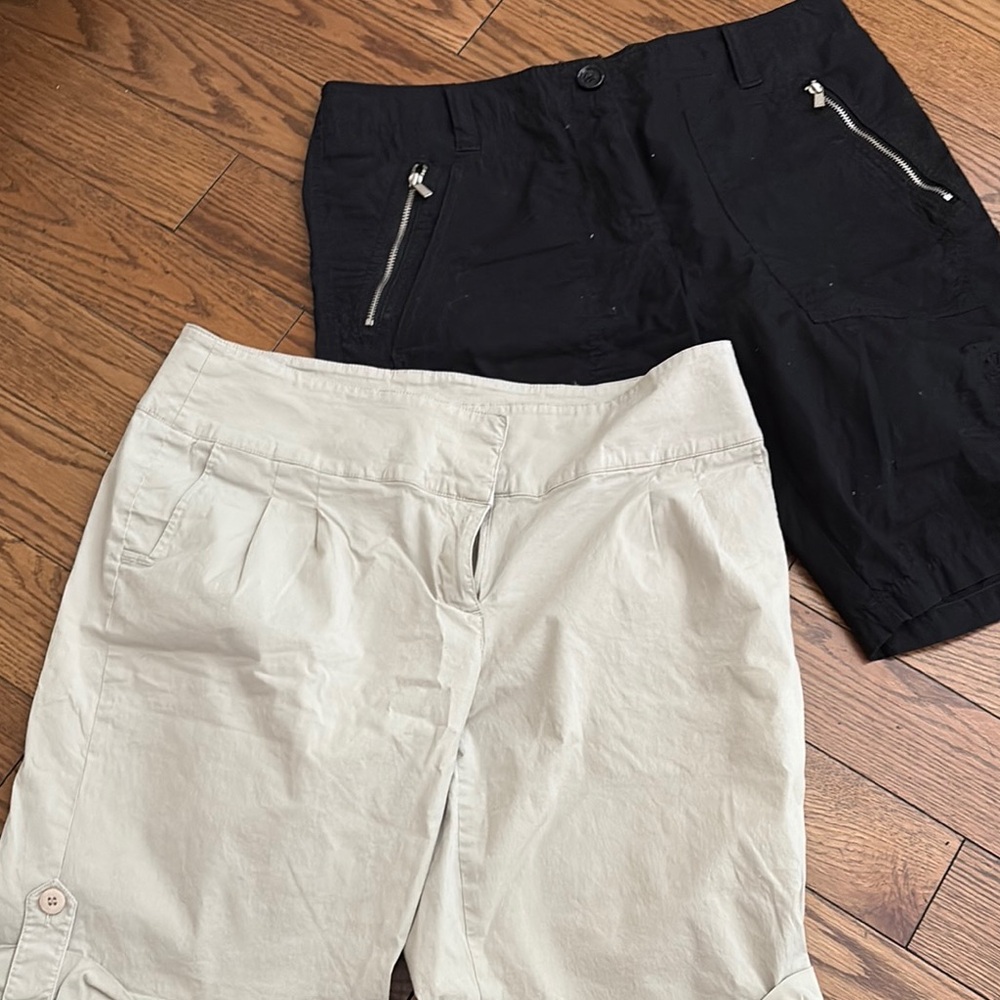 Women’s Shorts in Black and Cream